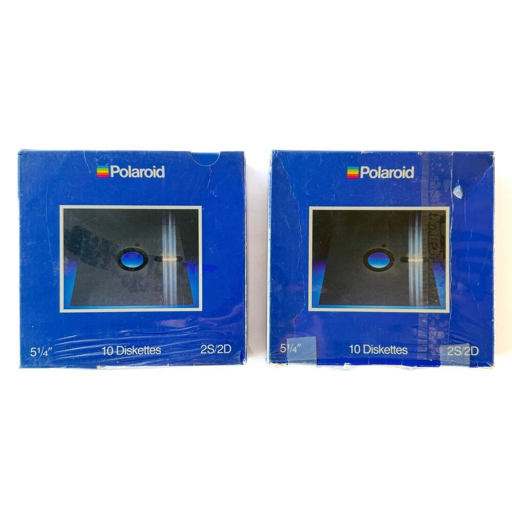 10 Polaroid 2S/2D 5-1/4" Diskettes New